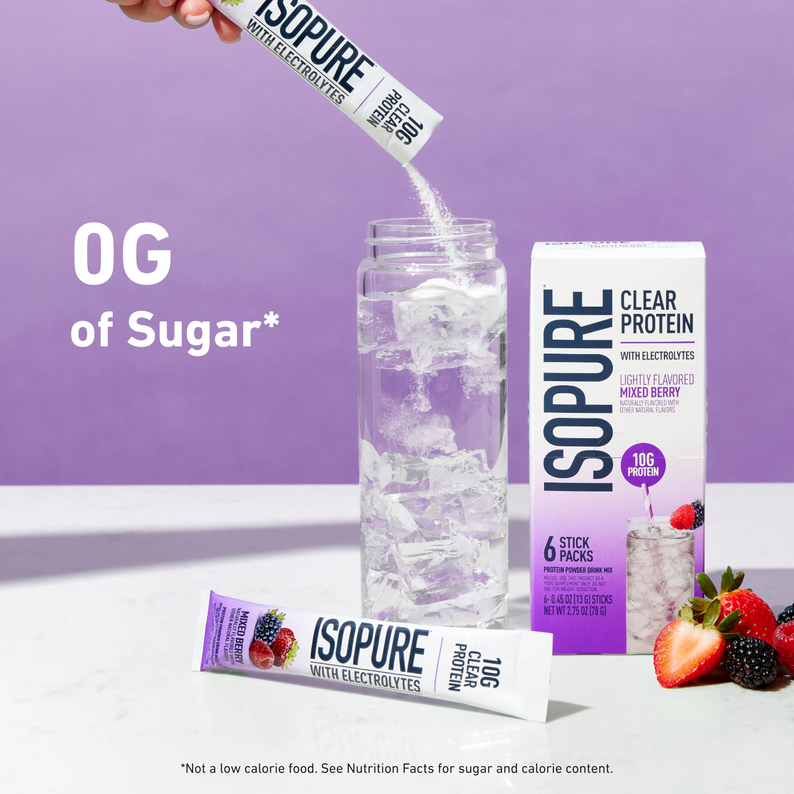 Isopure sticks en mochila urbana listos para uso durante el día