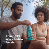 Isopure pack de sabores en entorno cotidiano, variedad y conveniencia