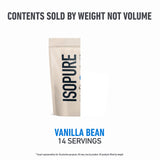Isopure mezclado en café helado, añade proteína sin azúcar y sabor a vainilla