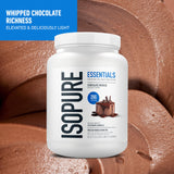Isopure batido en vaso listo para beber aporta 20 g de proteína