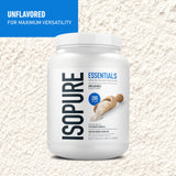 Batido preparado con Isopure en vaso demostrando proteína lista para consumir