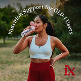 Detalle de la etiqueta Isotonix con nutrientes listados, beneficio transparencia