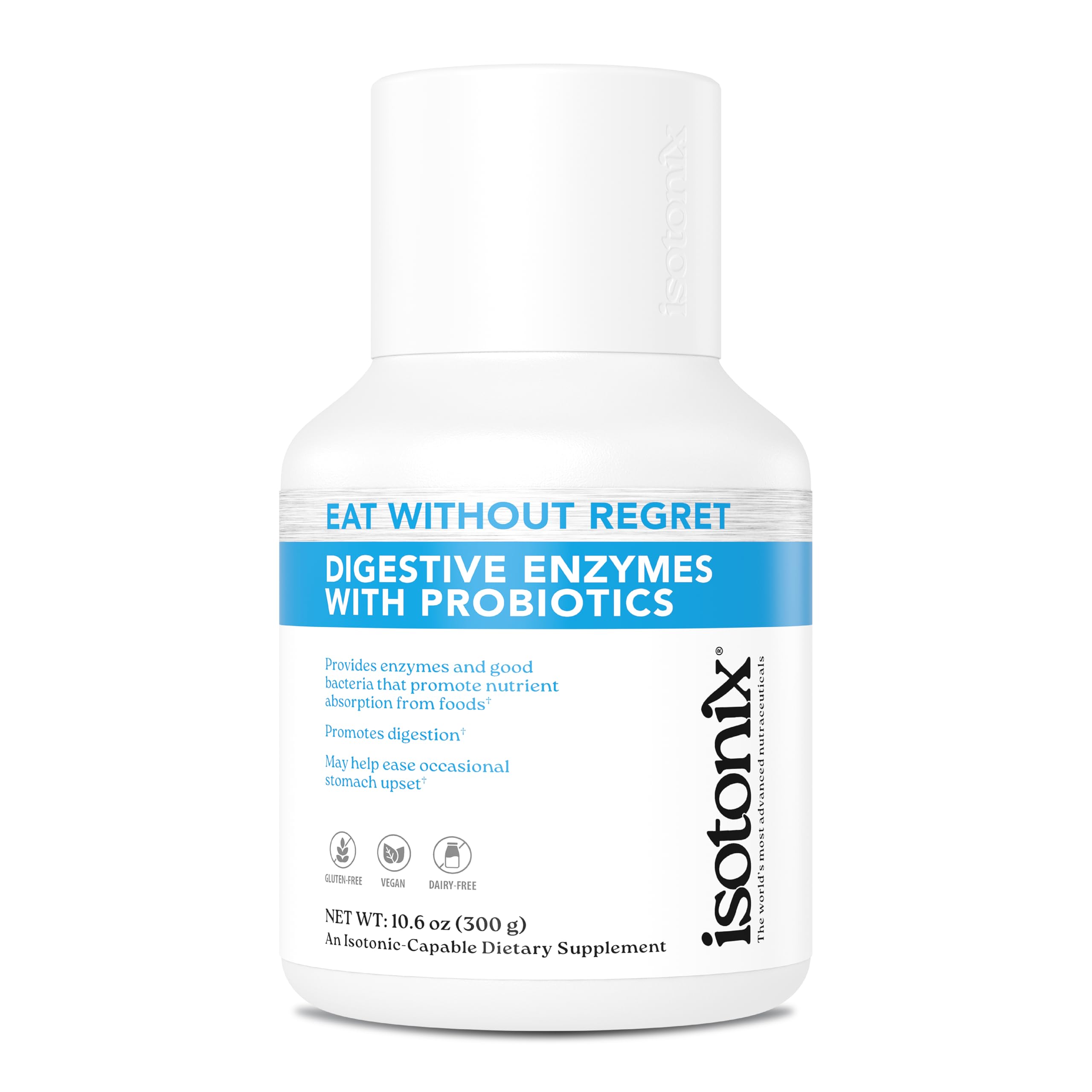 Isotonix envase frontal mostrando presentación y beneficios