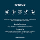Isotonix servido con comida para ilustrar uso durante las comidas