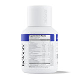 Isotonix primeros planos de vitaminas B C D en etiqueta enfatizando soporte nutricional