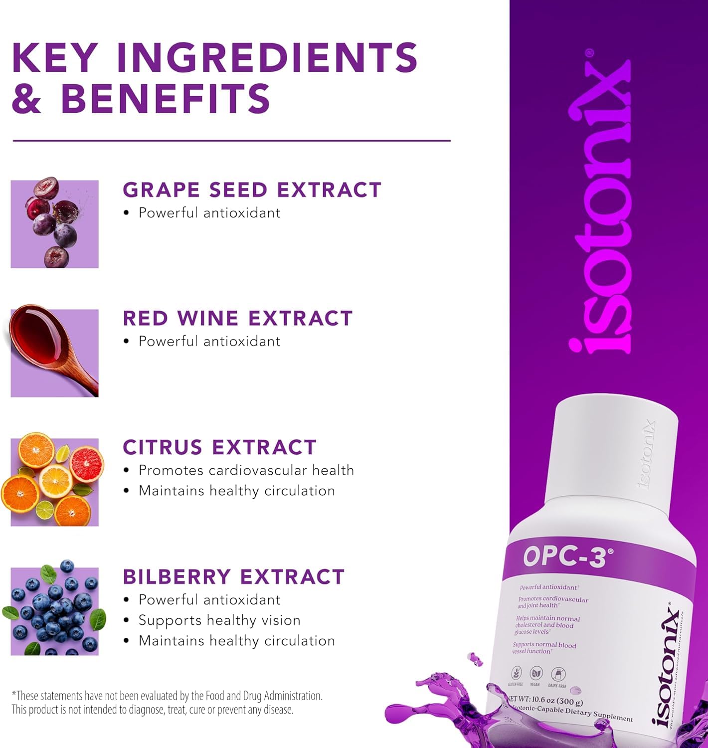 Isotonix polvo en primer plano mostrando textura fina para mezcla rápida