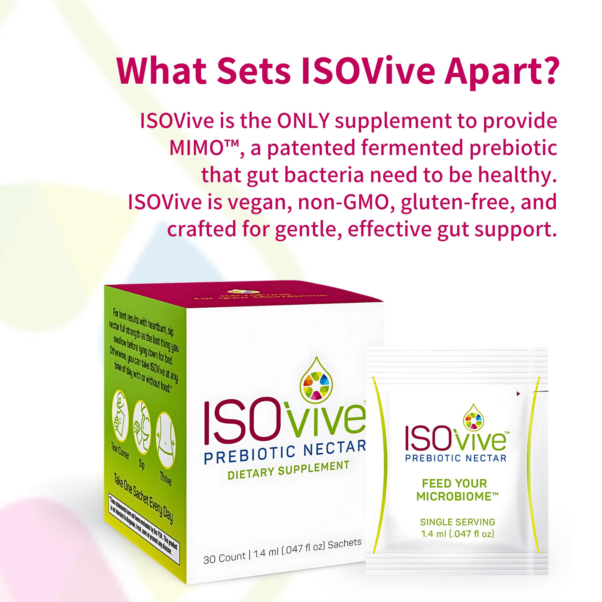 ISOThrive ISOVive comparación de tamaño en mano, portátil y conveniente