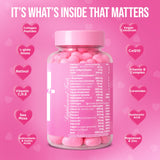 It Girl Vitamins gomita en mano para comparar tamaño y dosis práctica