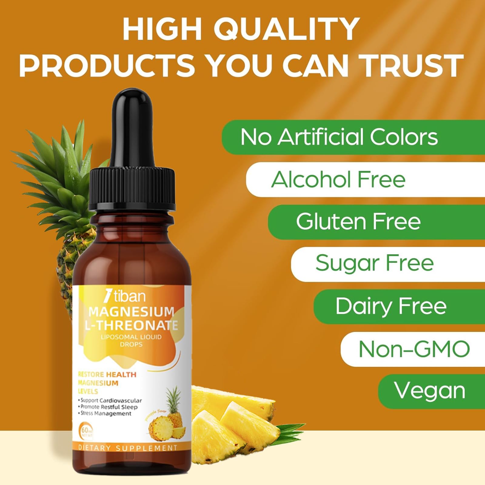 Itiban etiqueta nutricional visible indicando magnesio elemental y pureza