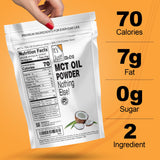 Batido saludable con It's Just! MCT Powder incrementando grasa y saciedad