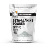 Its Just! frente del envase de beta-alanina 250 g mostrando etiqueta clara y beneficios