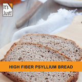 Cucharada de It's Just! psyllium mostrando porción ideal para recetas y bebidas