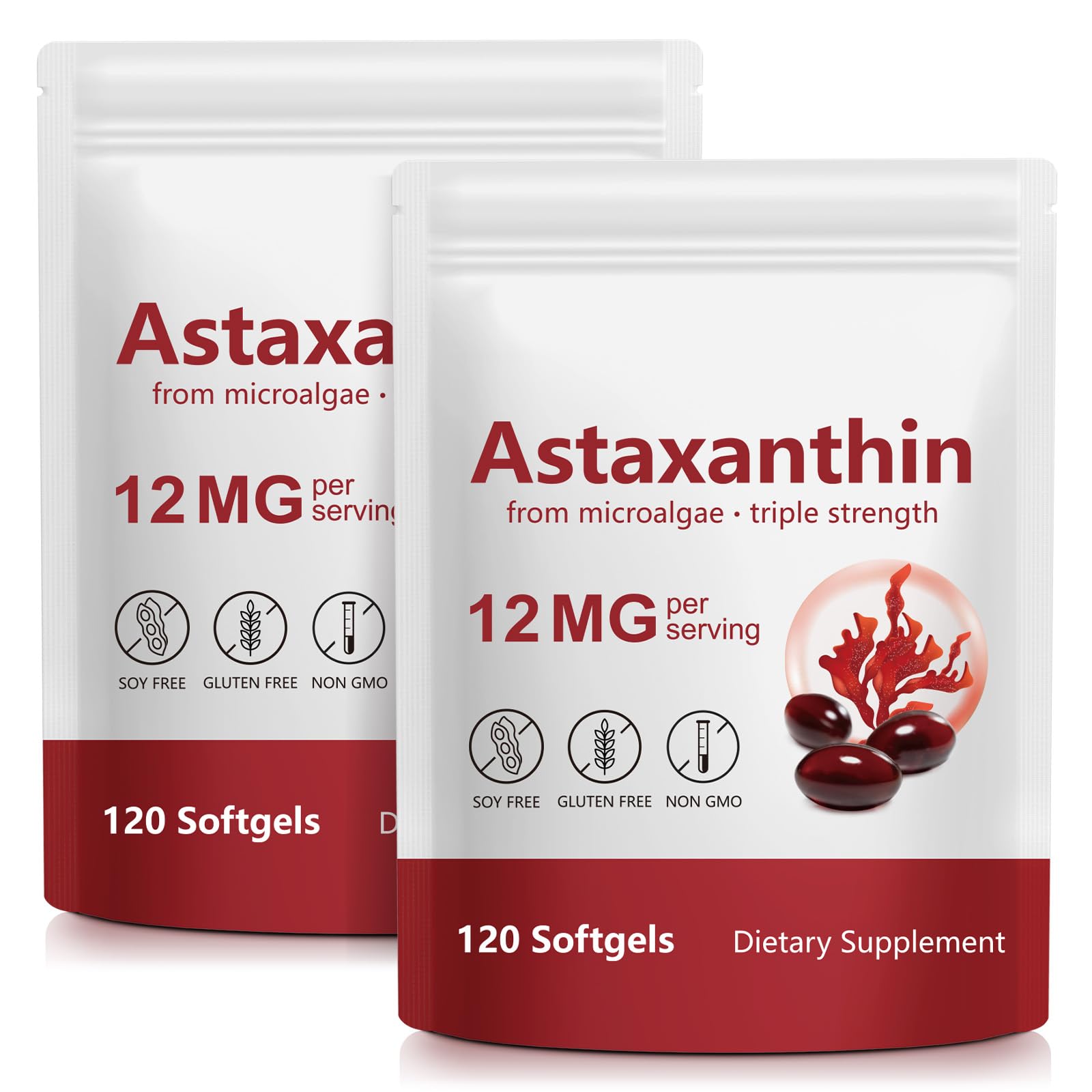 ITSDAWN frente del envase mostrando 120 softgels y beneficio de suministro cuatro meses