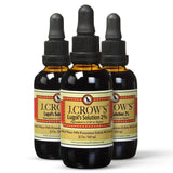 J. CROW'S frasco frontal 2% con etiquetado claro y envase reutilizable