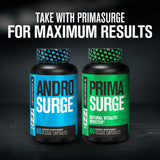 Jacked Factory botella abierta con cápsulas para fácil dosificación
