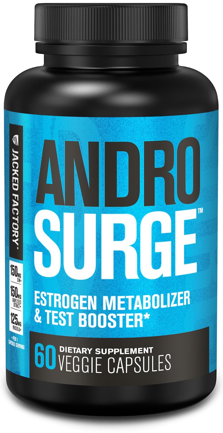 Jacked Factory Androsurge frente del envase mostrando diseño y confianza