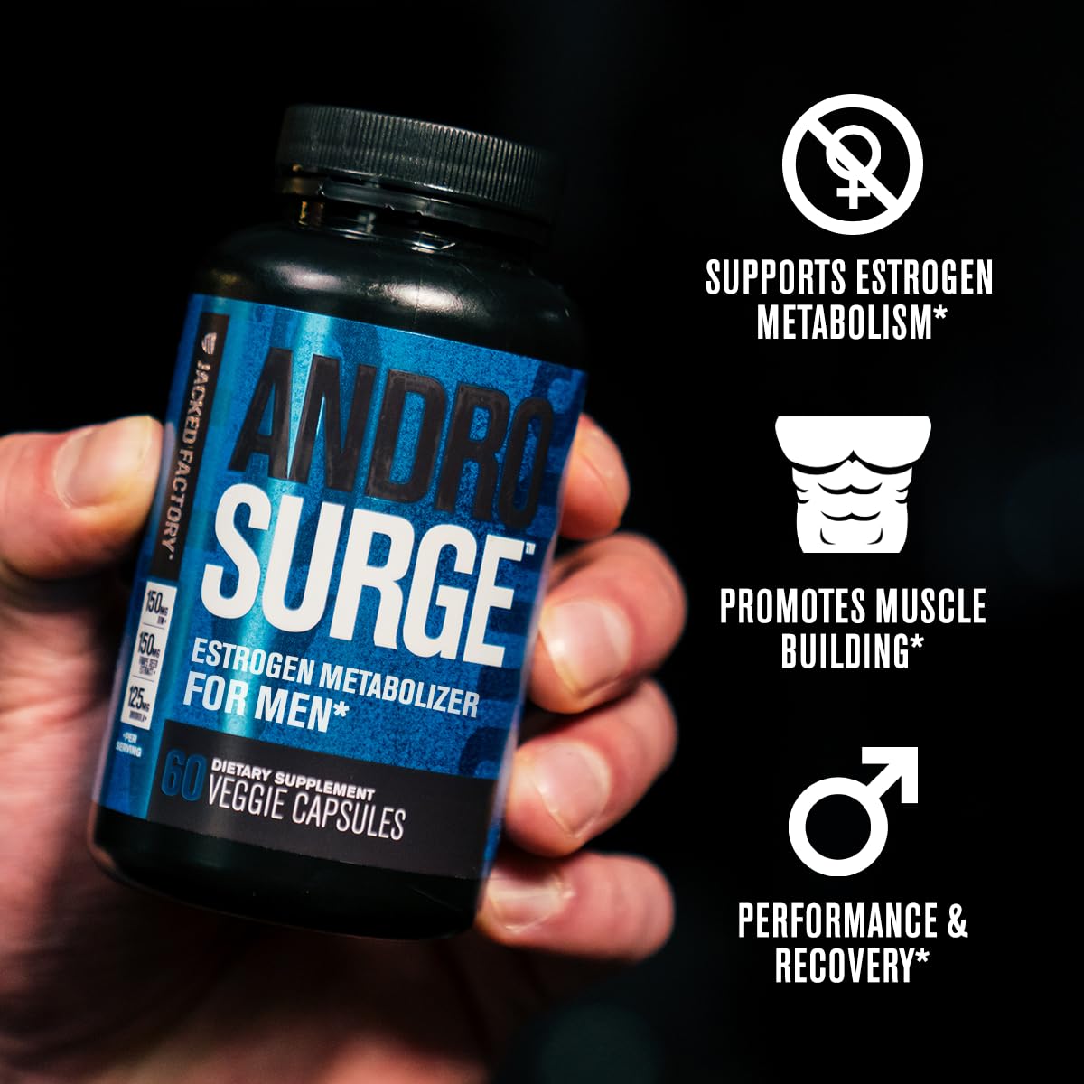 Jacked Factory ingredientes clave visualizados para apoyo hormonal