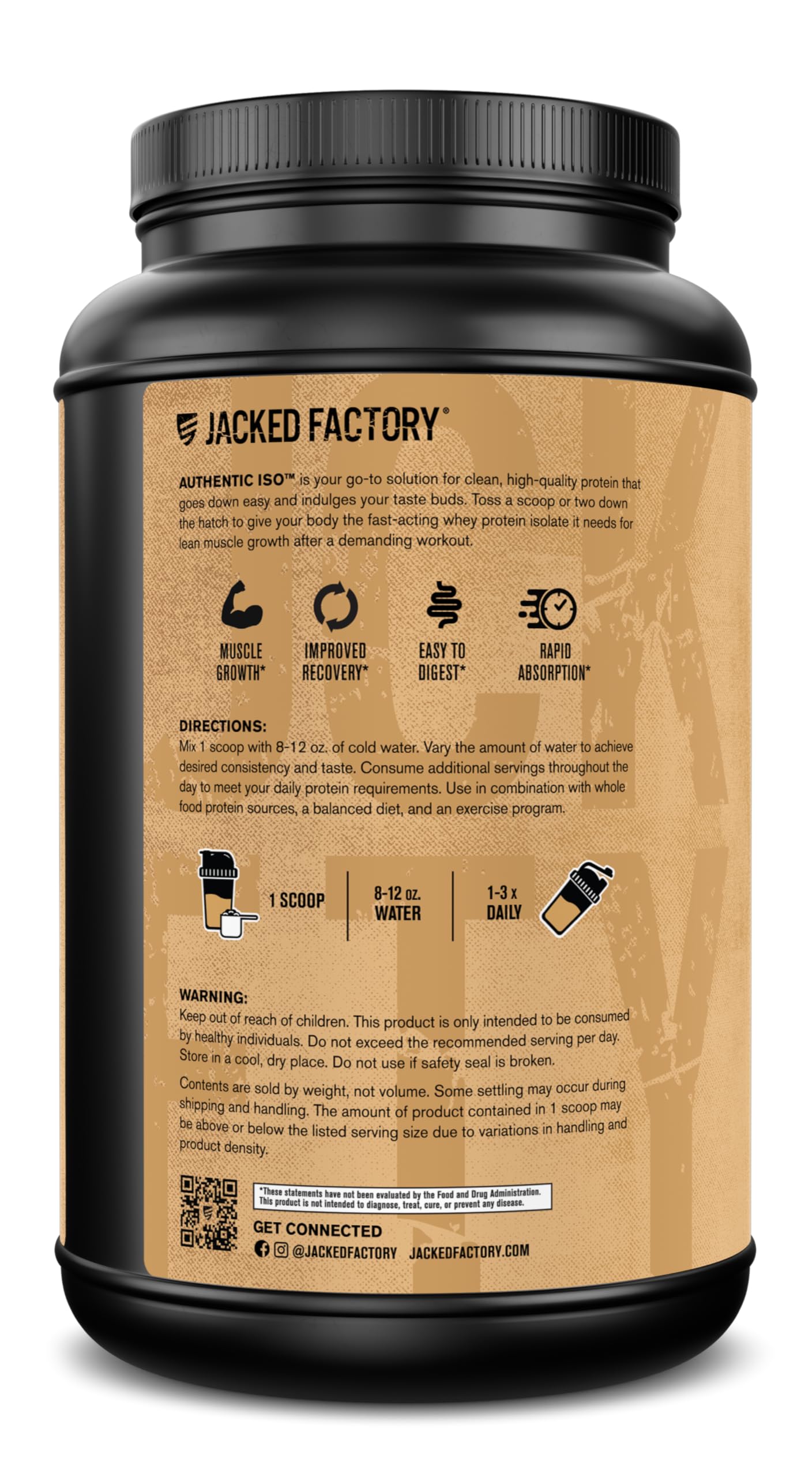 Jacked Factory comparación de tamaño con manos para referencia de escala