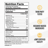 Jacked Factory etiqueta nutricional con ingredientes y pureza visible