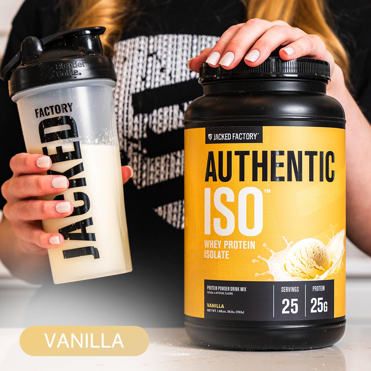 Jacked Factory etiqueta de ingredientes y valores nutricionales claros