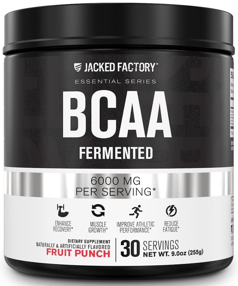 Jacked Factory frasco frontal mostrando diseño y 30 servicios, ideal para recuperación