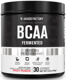 Jacked Factory frasco frontal mostrando diseño y 30 servicios, ideal para recuperación