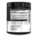 Jacked Factory lateral del envase mostrando información y sellado cGMP
