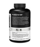 Jacked Factory botella abierta con cápsulas extendidas para dosificación