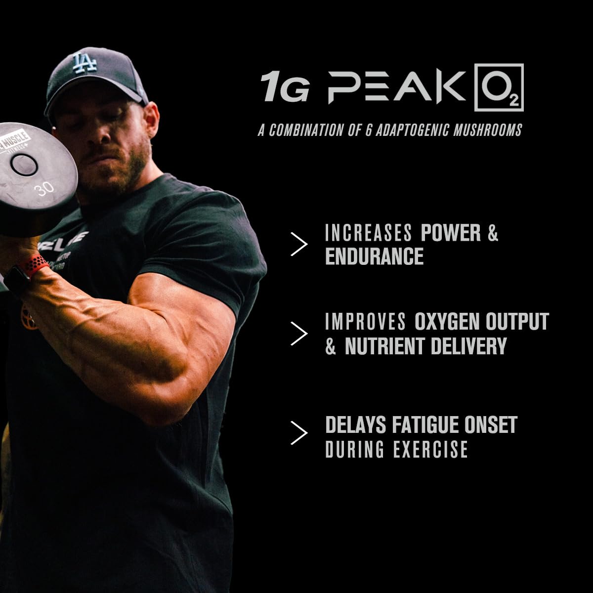 Jacked Factory etiqueta lateral con información de ingredientes clave
