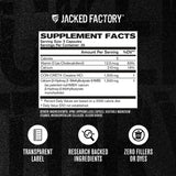 Jacked Factory cápsulas en mano para mostrar tamaño y dosificación