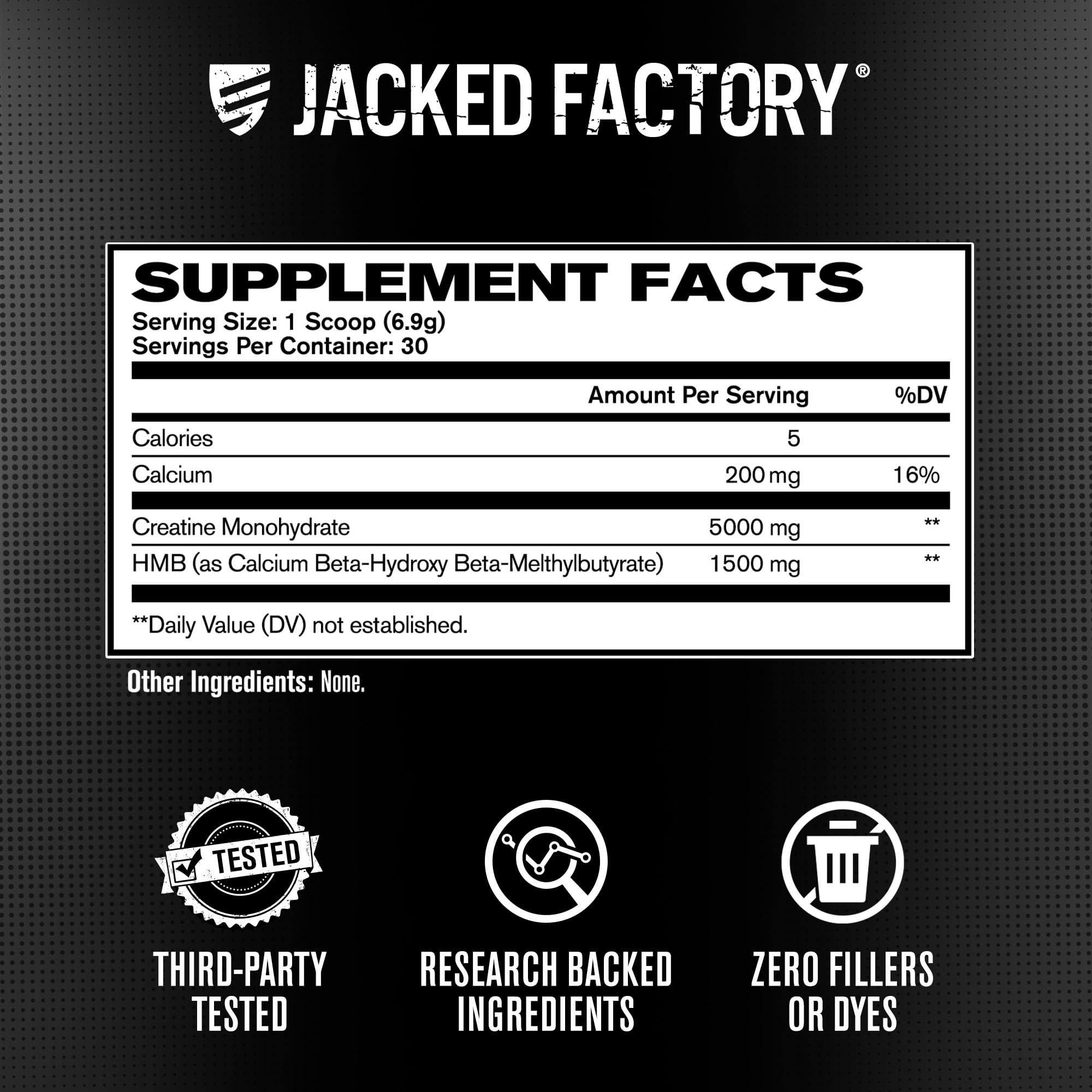 Jacked Factory comparación de tamaño del bote para visualizar porciones