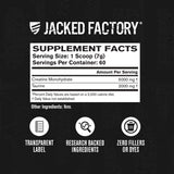 Jacked Factory creatina mezclada en batido proteico, integración fácil en rutinas