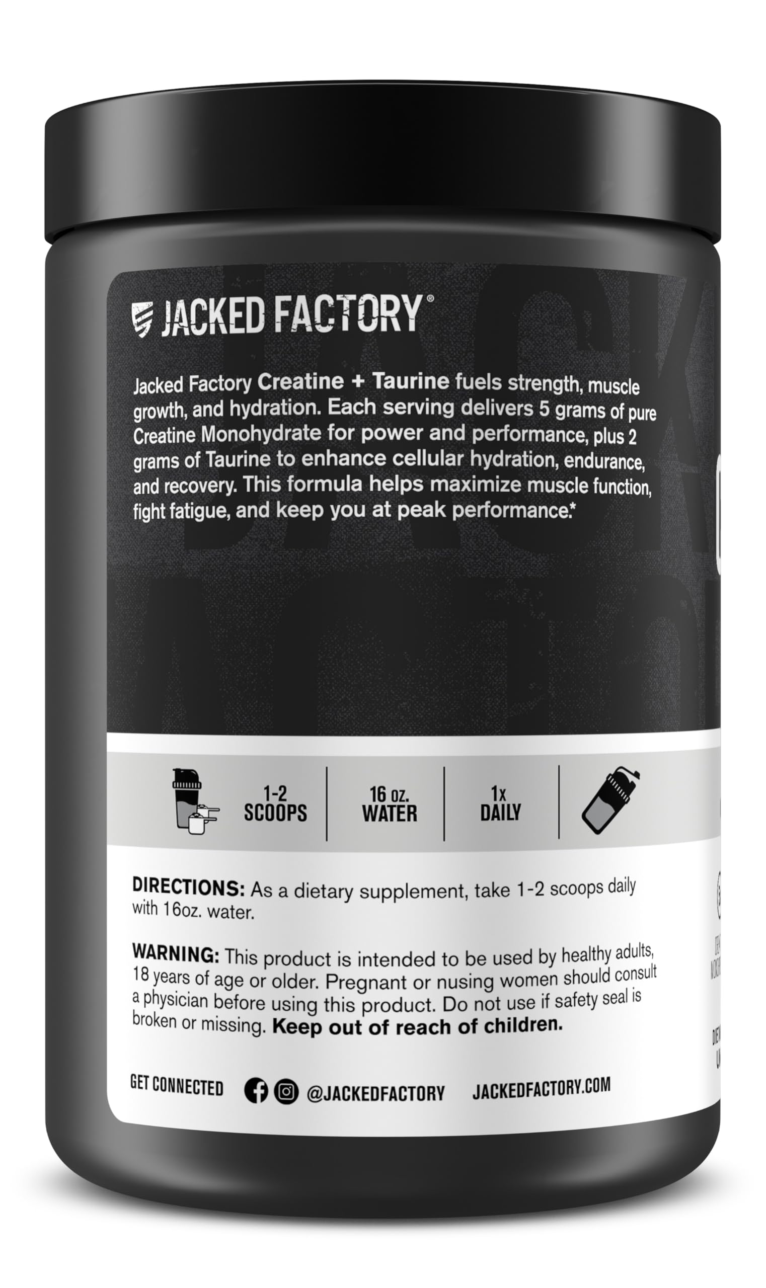 Jacked Factory producto en ambiente de gimnasio, apoyo para sesiones intensas