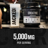 Jacked Factory creatina polvo textura fina ideal para mezclar rápido