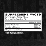 Jacked Factory etiqueta nutricional en primer plano, ventaja: información clara de ingredientes
