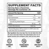 Jacked Factory etiqueta nutricional mostrando pruebas de terceros y transparencia