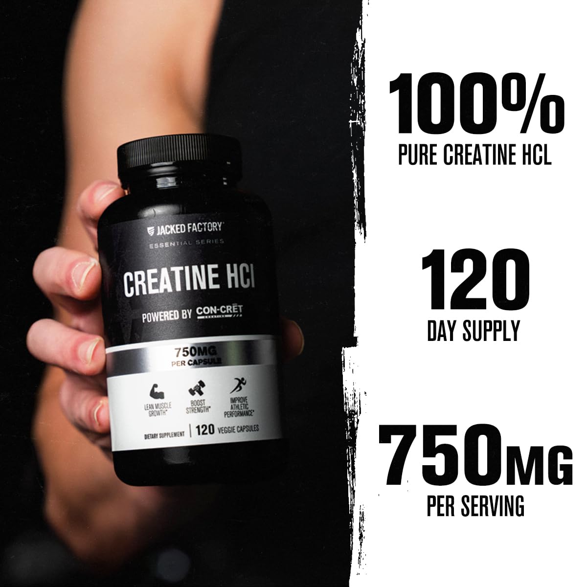 Jacked Factory cápsulas en mano para dosificación precisa y cómoda