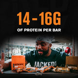 Jacked Factory primer plano de chips de chocolate para sabor real