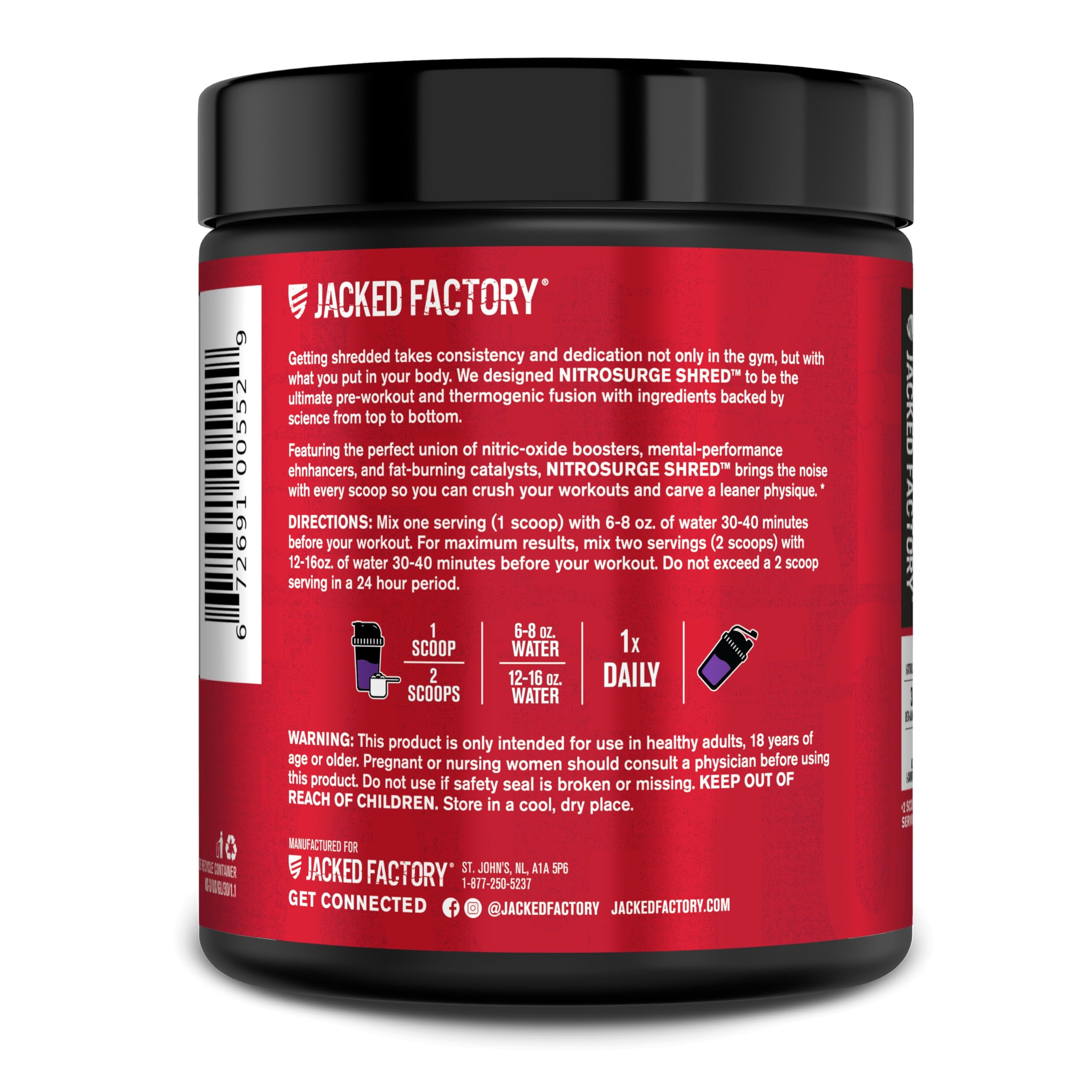 Jacked Factory primer plano del polvo que destaca calidad y pureza