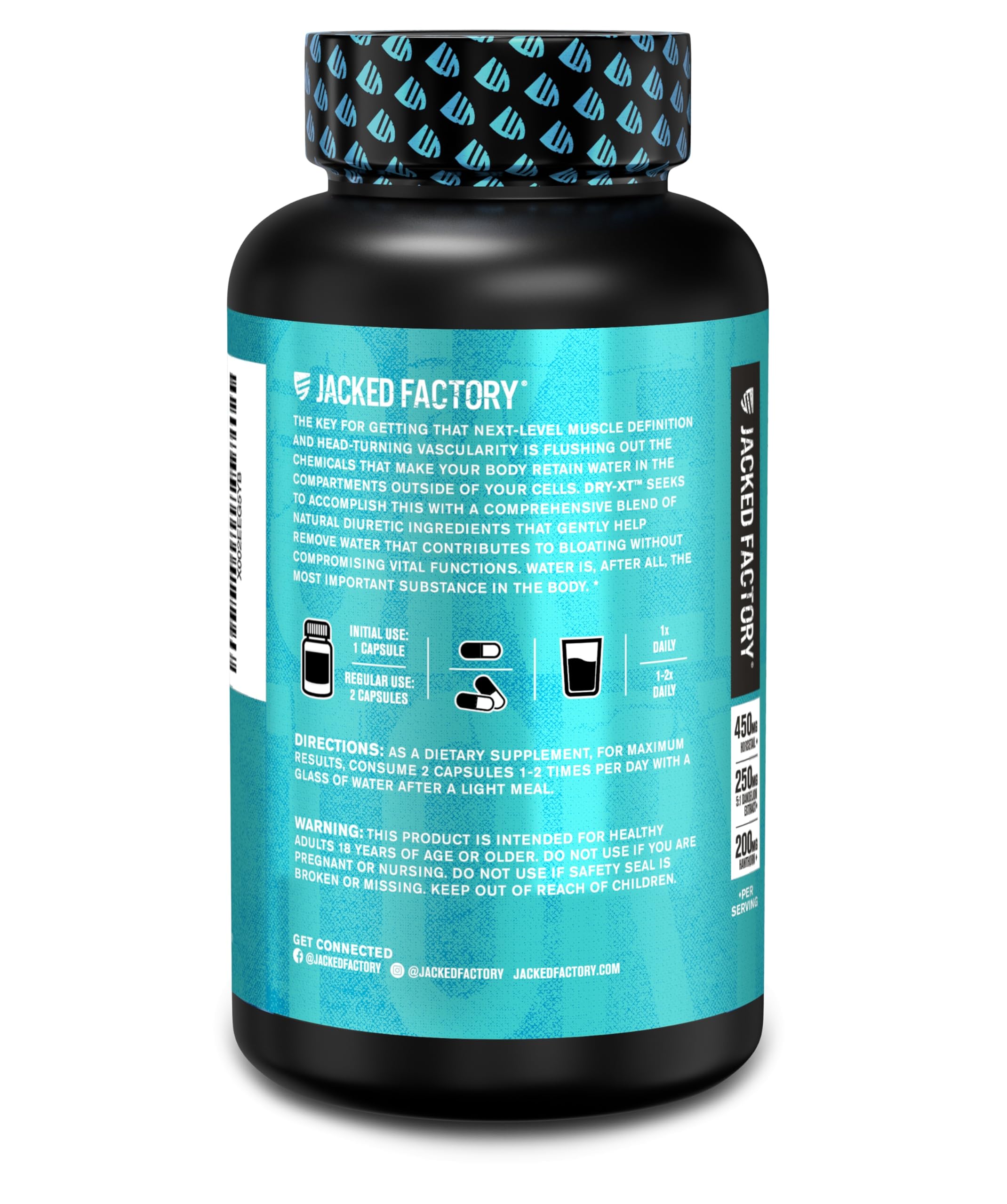 Jacked Factory Dry-XT en gimnasio ilustra uso por atletas para definición muscular