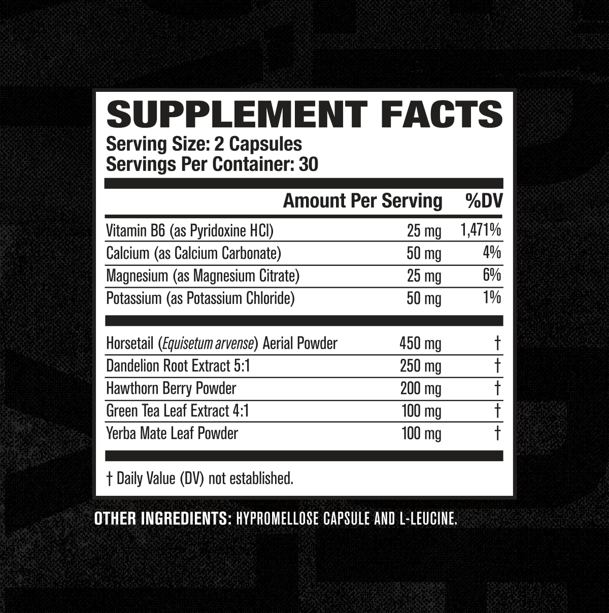 Jacked Factory etiqueta nutricional en detalle, transparencia y control de calidad