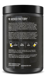 Jacked Factory etiqueta del producto con información de Amino9 y cGMP