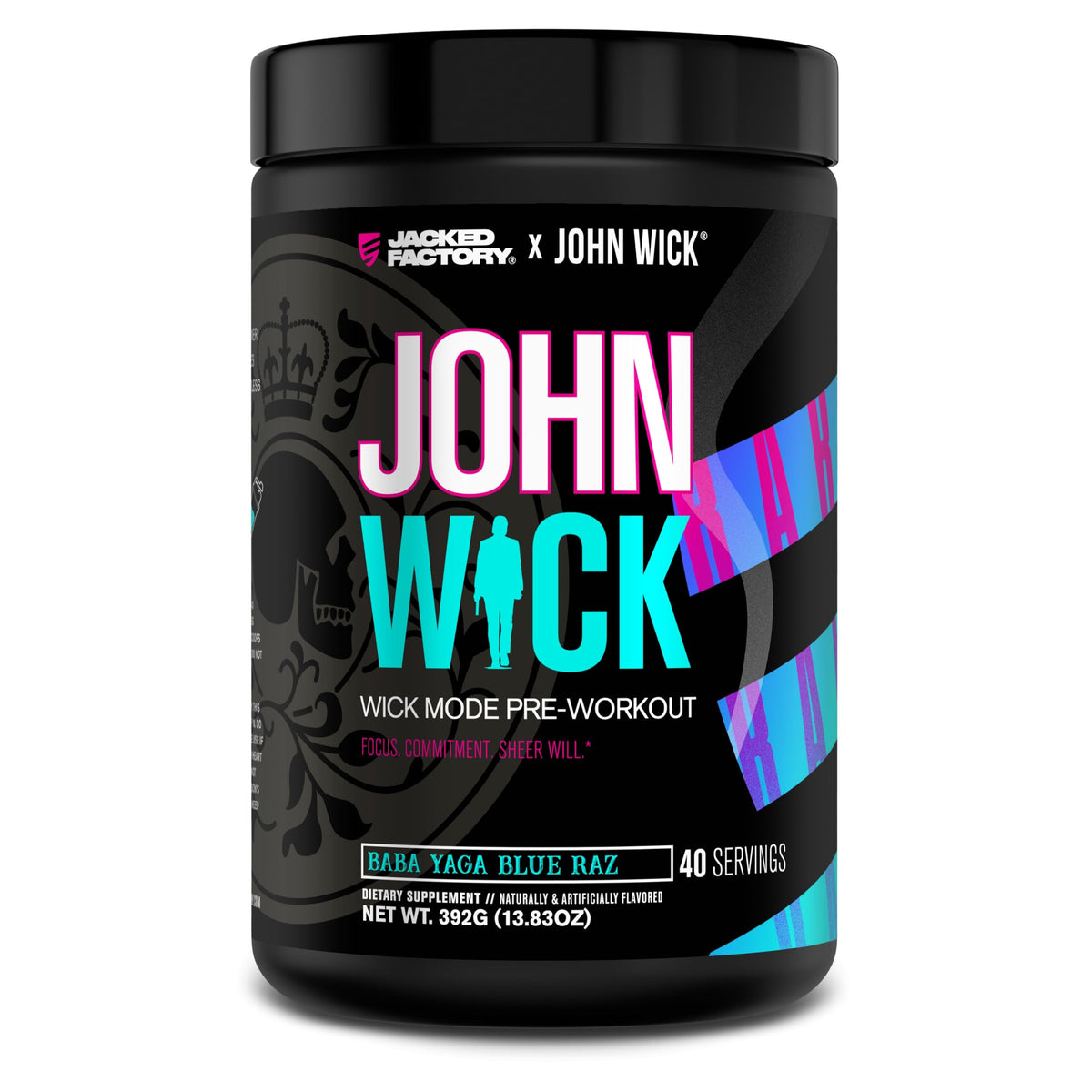 Jacked Factory envase frontal mostrando energía intensa