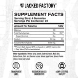 Jacked Factory ingredientes y pectina, fórmula apta para veganos