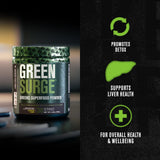 Jacked Factory primer plano del polvo verde que muestra textura fina y pureza