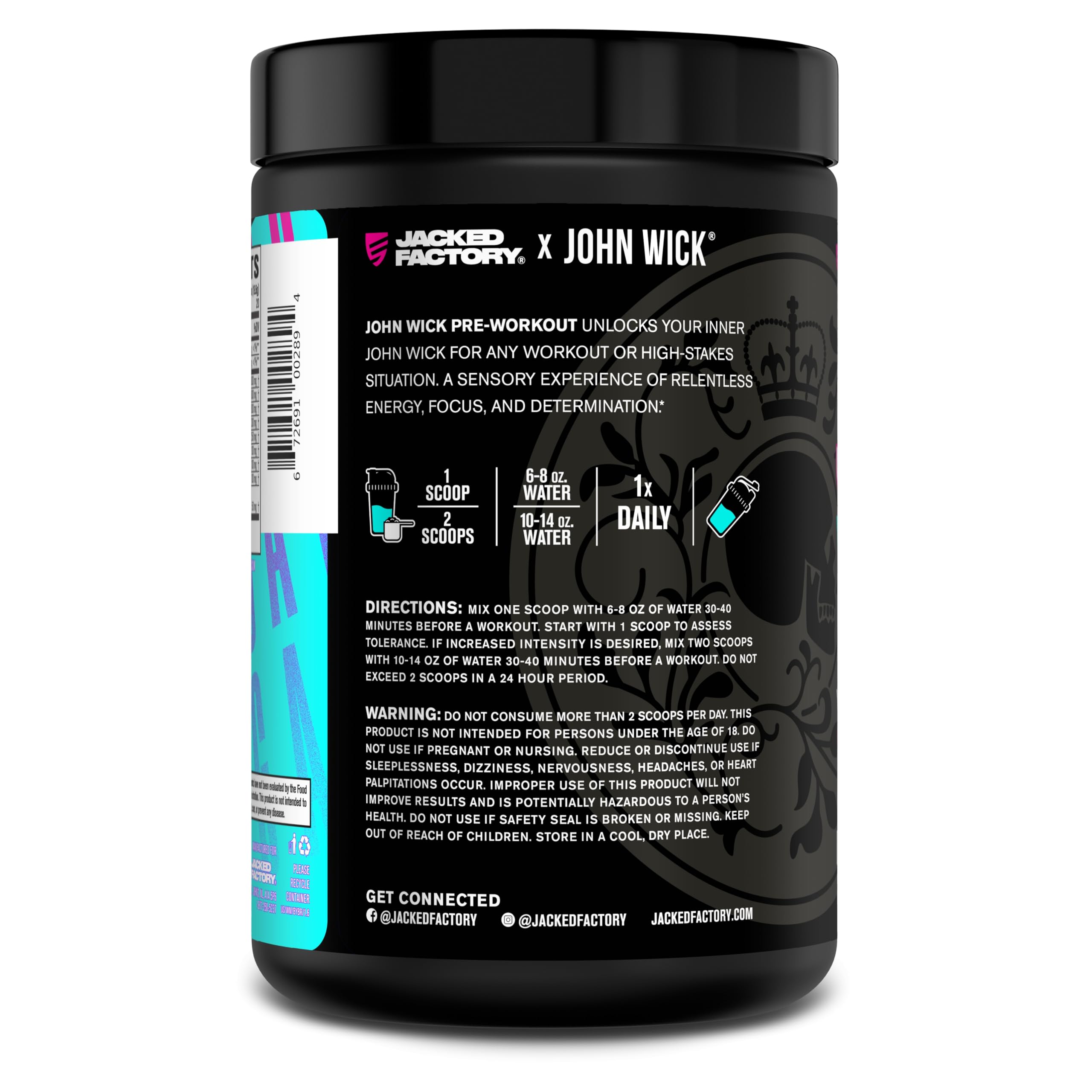 Jacked Factory ingredientes alineados para claridad de fórmula