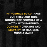 Jacked Factory Nitrosurge Build vaso con la bebida preparada, energía y enfoque antes del entrenamiento