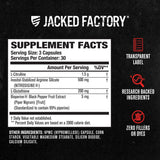 Jacked Factory ingredientes clave Nitrosigine y L-citrulina resaltados