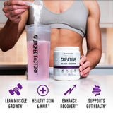 Jacked Factory cucharada con porción para 30 servicios, dosificación clara