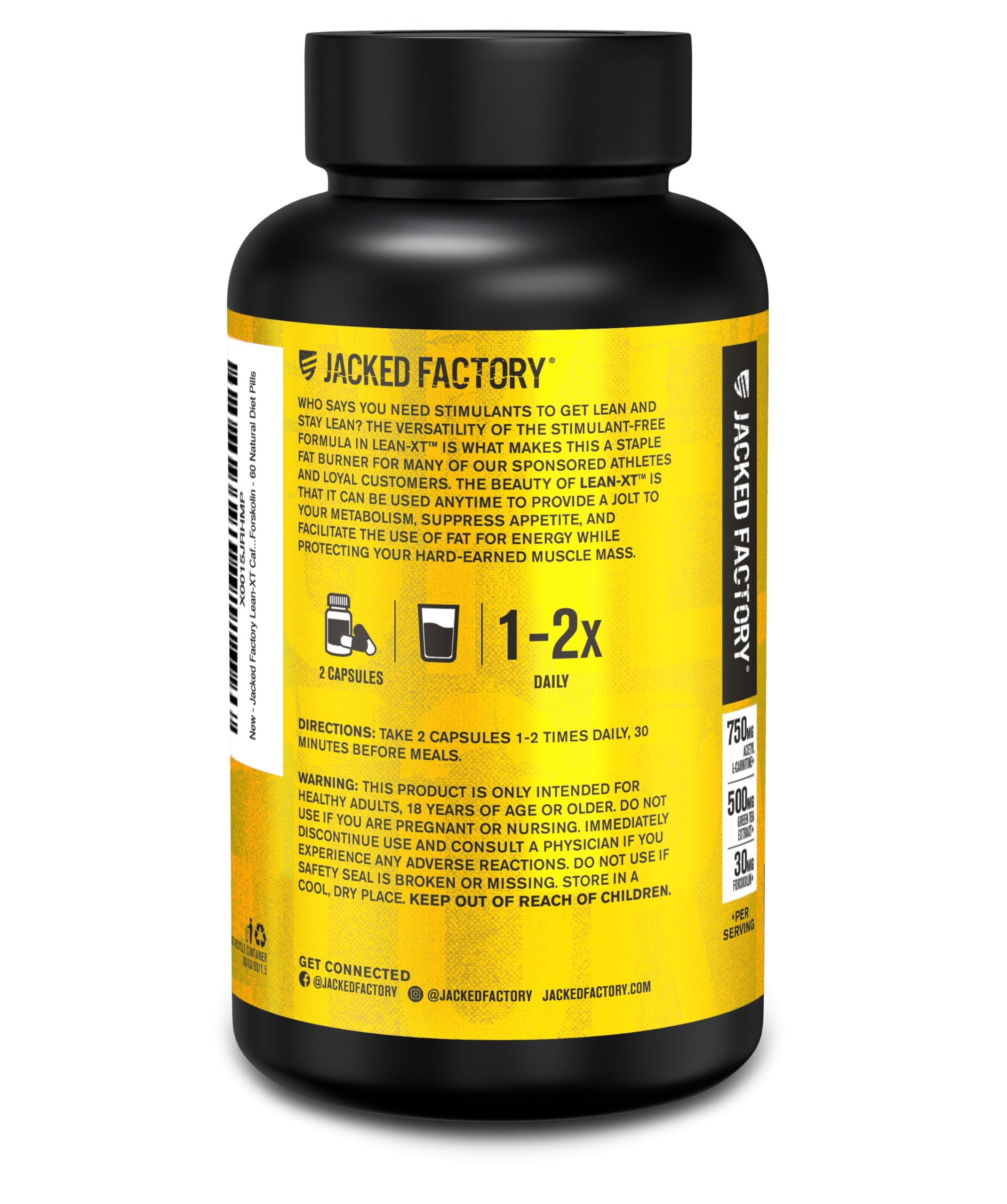 Jacked Factory producto sobre toalla de gimnasio promoviendo entrenamiento
